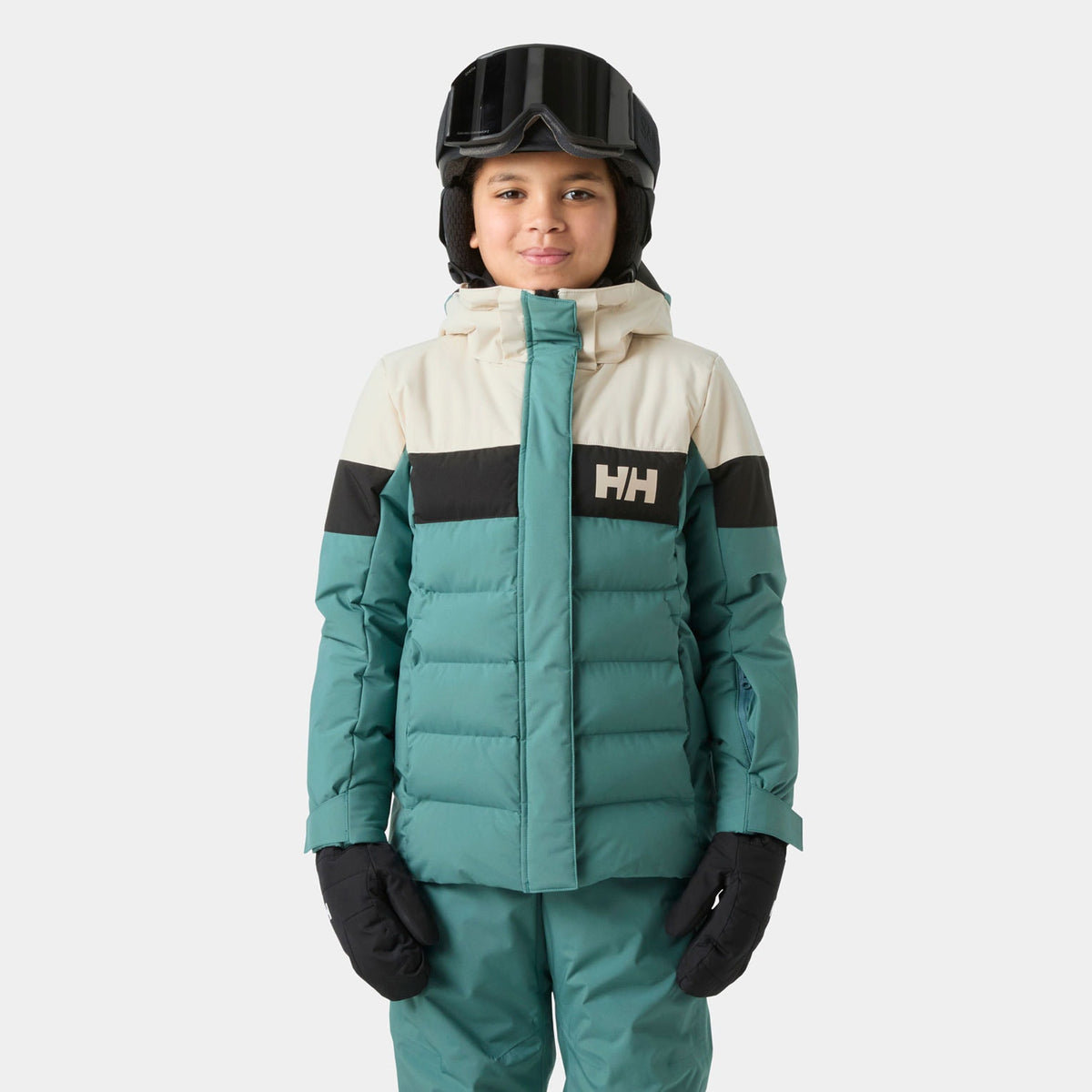 JR GIRL DIAMOND JACKET, OPAL GREEN, 140/10