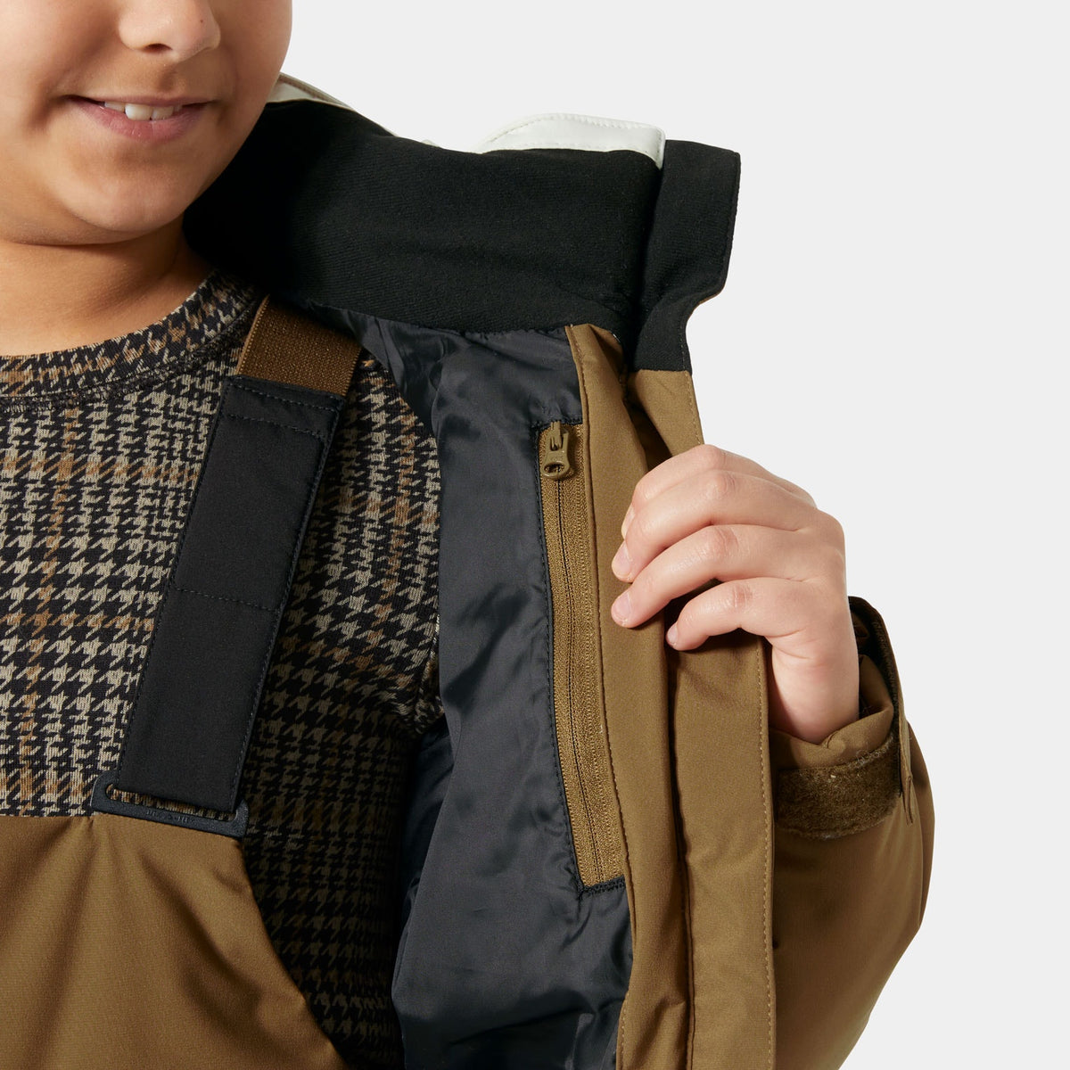 JR GIRL DIAMOND JACKET, SEPIA, 158/13