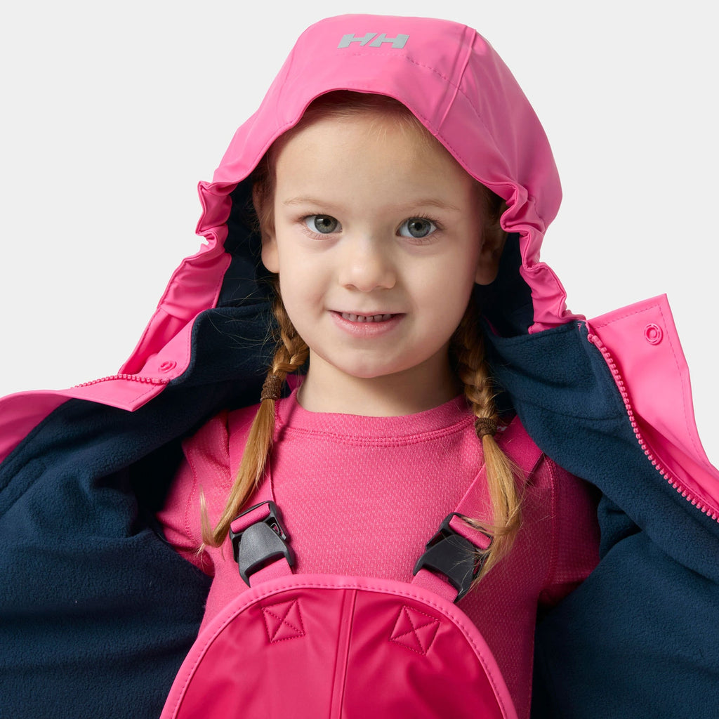 K BERGEN FLEECE PU RAINSET 20, CRANBERRY, 86/1