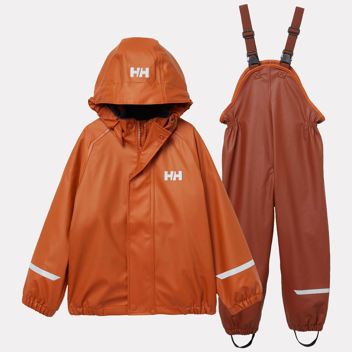 K BERGEN FLEECE PU RAINSET 20, IRON OXIDE, 86/1