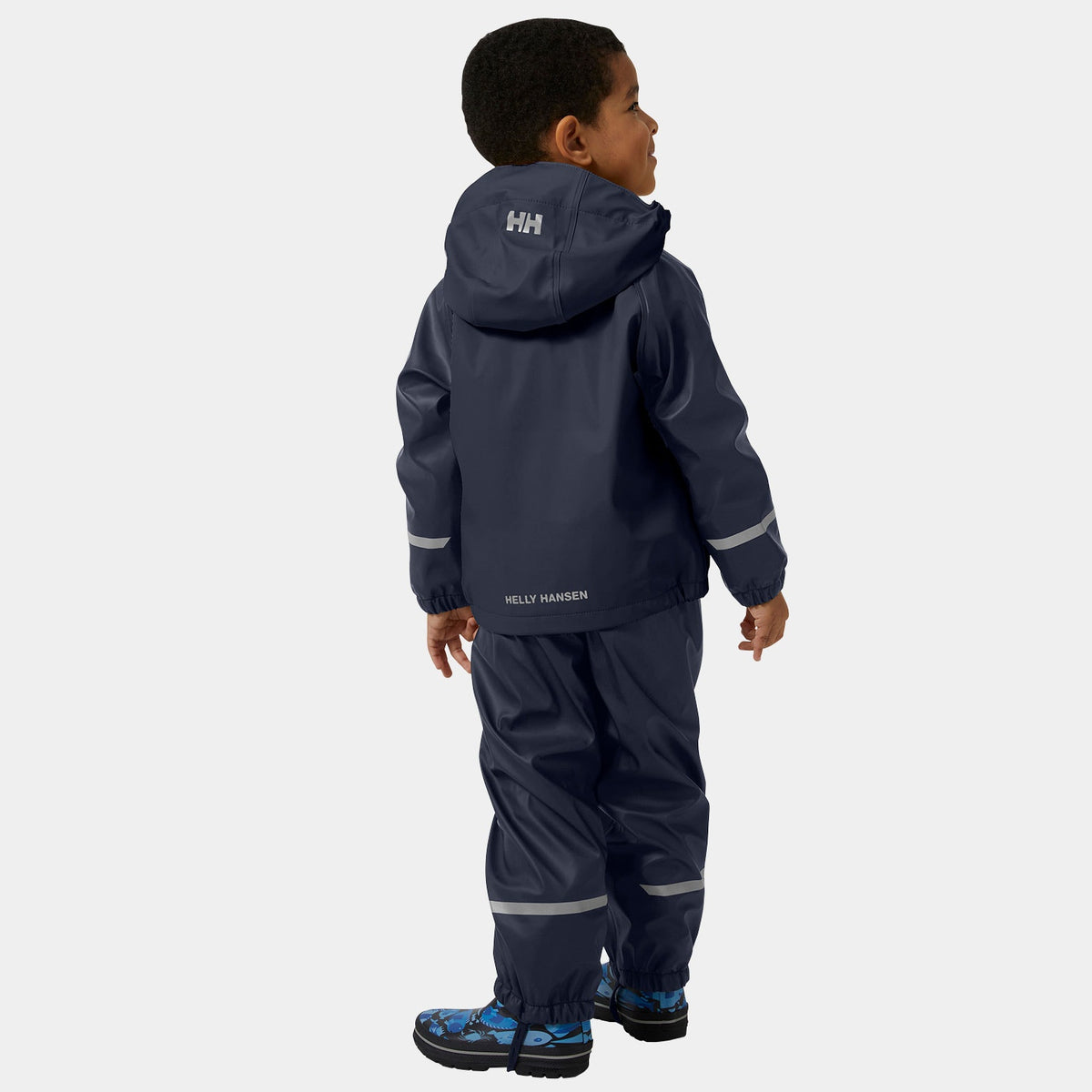K BERGEN FLEECE PU RAINSET 20, NAVY, 98/3