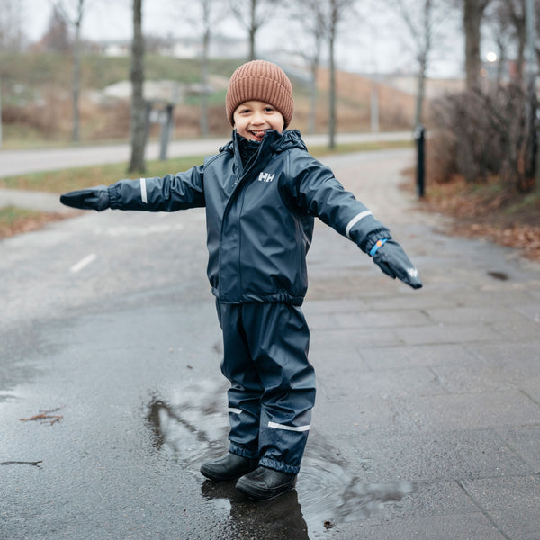 K BERGEN FLEECE PU RAINSET 20, NAVY, 86/1