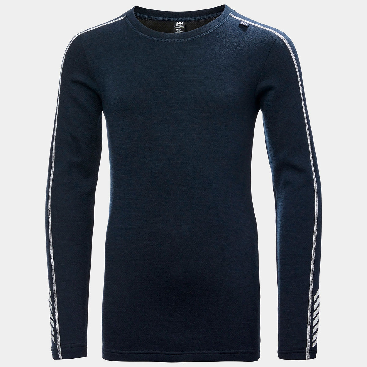 JR LIFA MERINO CREW, NAVY, 140/10