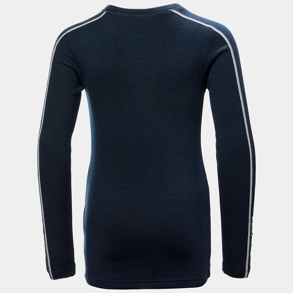 JR LIFA MERINO CREW, NAVY, 140/10