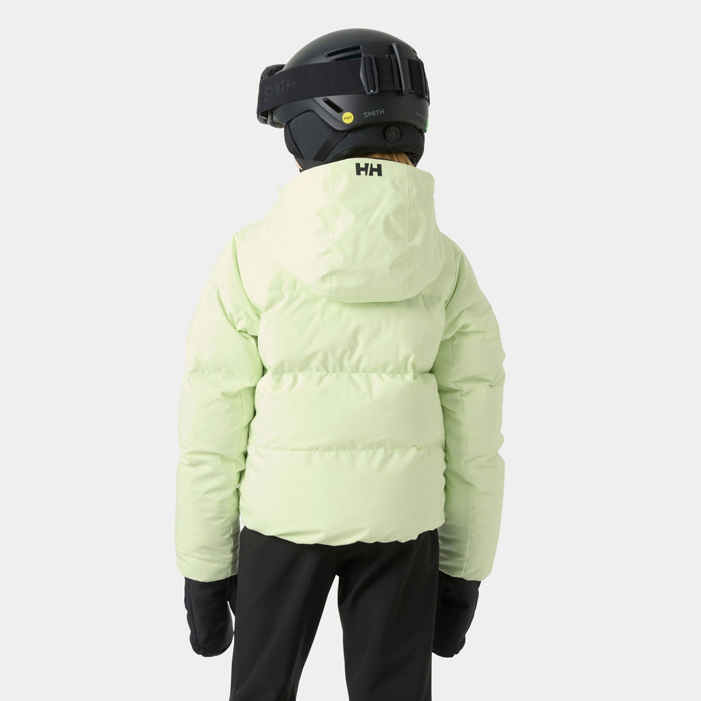 JR GIRL NORA  PUFFY JACKET, WASHED LIME, 140/10