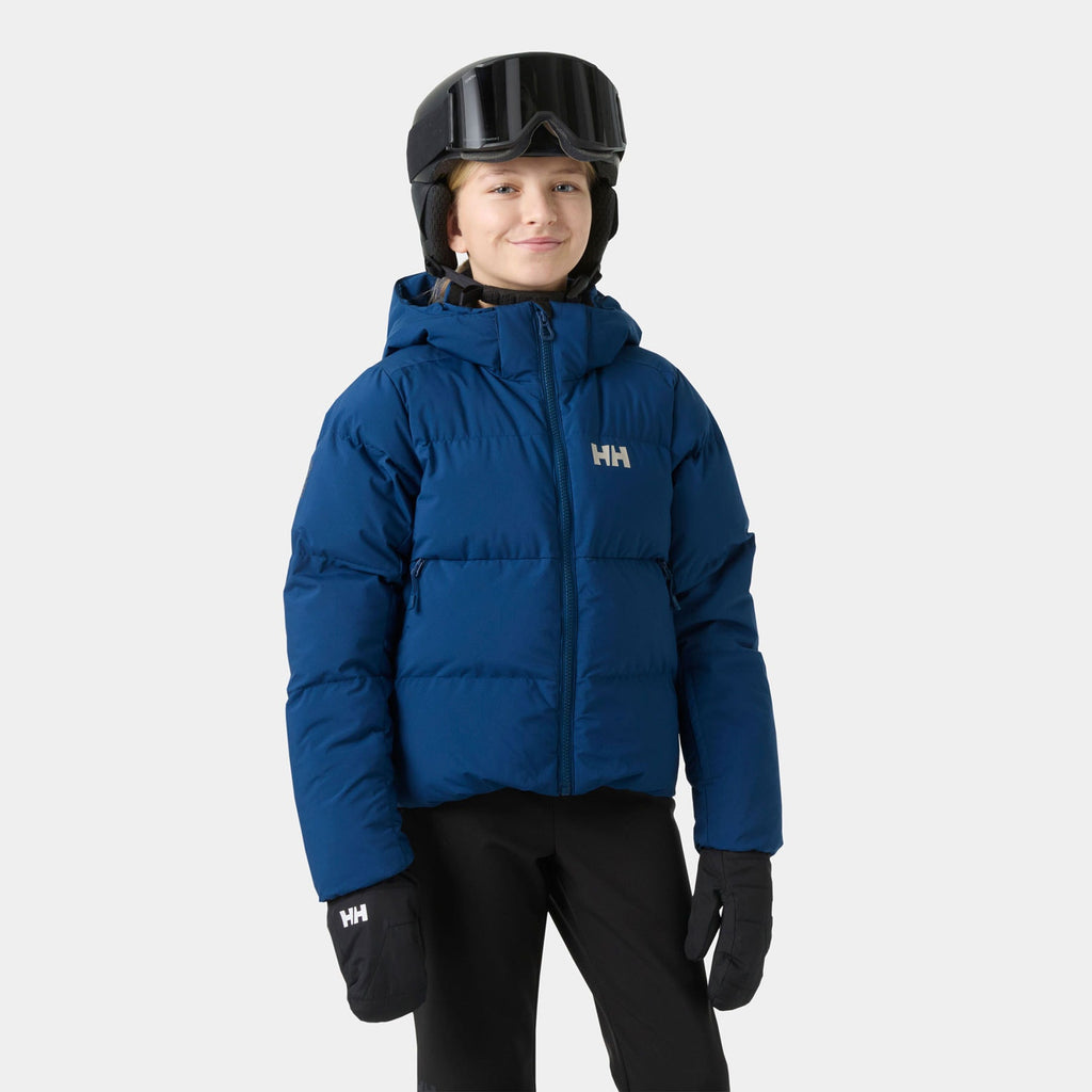 JR GIRL NORA  PUFFY JACKET, DARK BLUE, 140/10