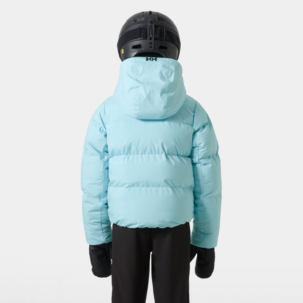 JR GIRL NORA  PUFFY JACKET, LIGHT CYAN, 164/14