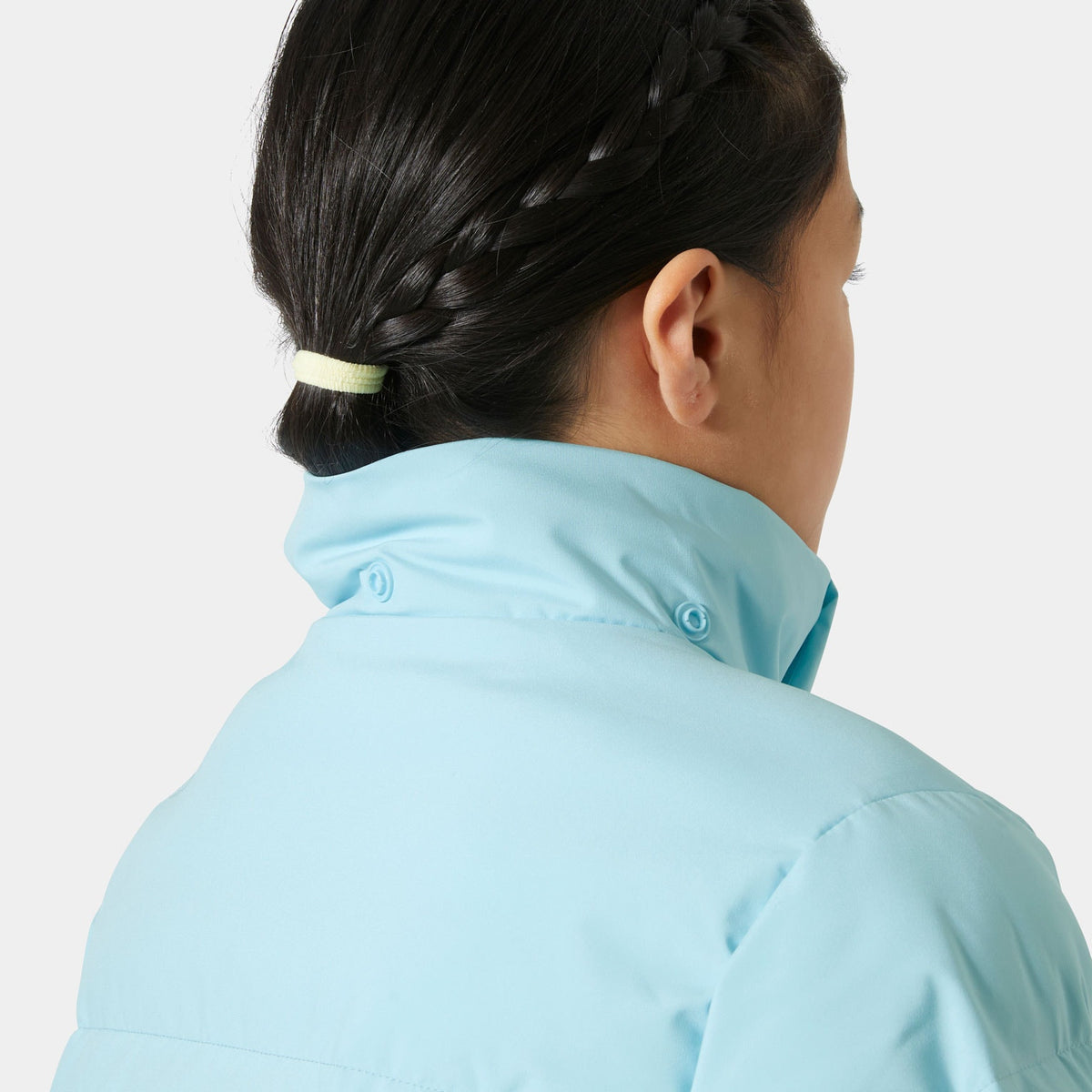JR GIRL NORA  PUFFY JACKET, LIGHT CYAN, 164/14