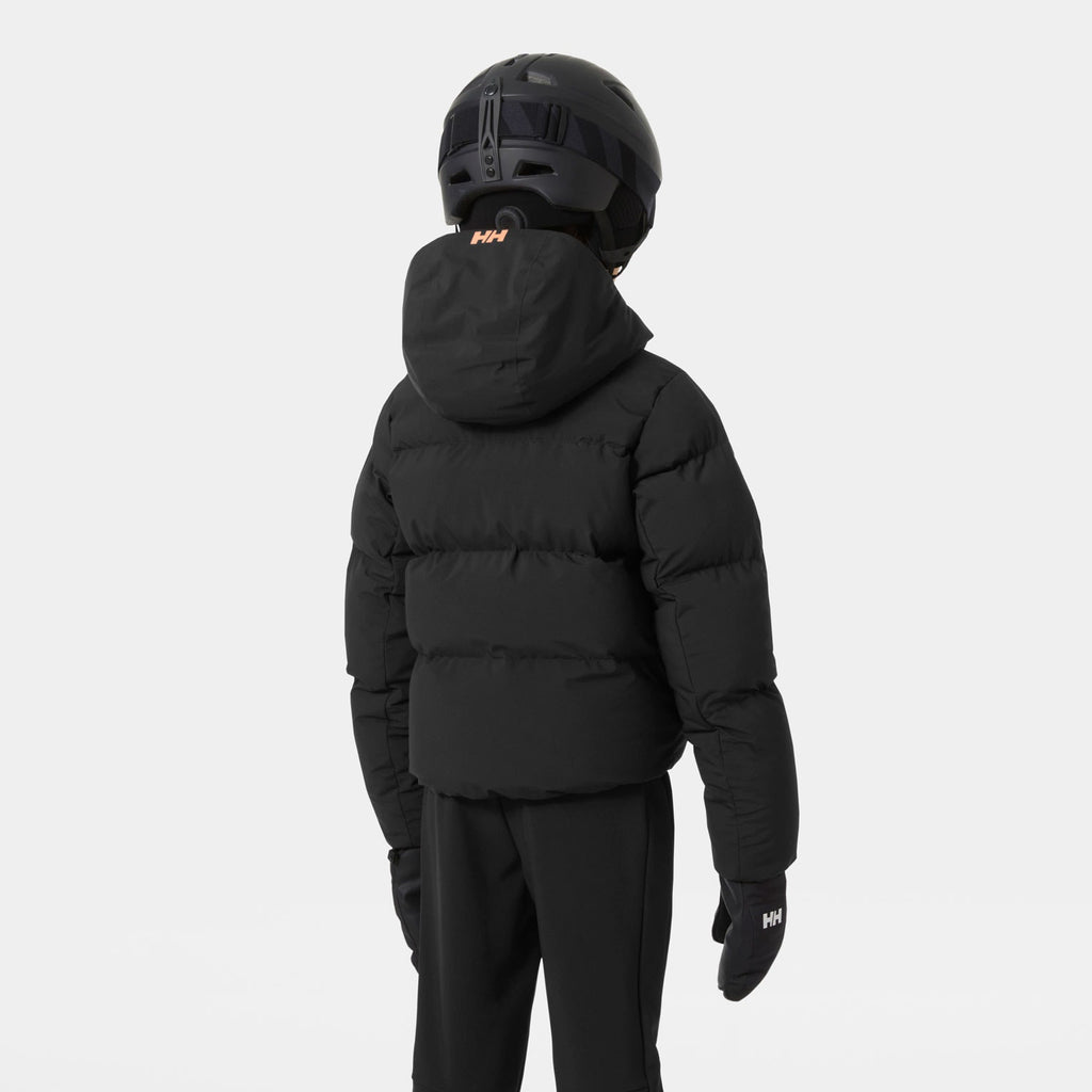 JR GIRL NORA  PUFFY JACKET, BLACK, 140/10