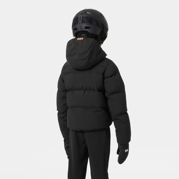 JR GIRL NORA  PUFFY JACKET, BLACK, 140/10