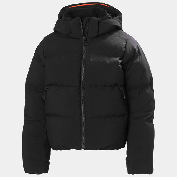 JR GIRL NORA  PUFFY JACKET, BLACK, 140/10