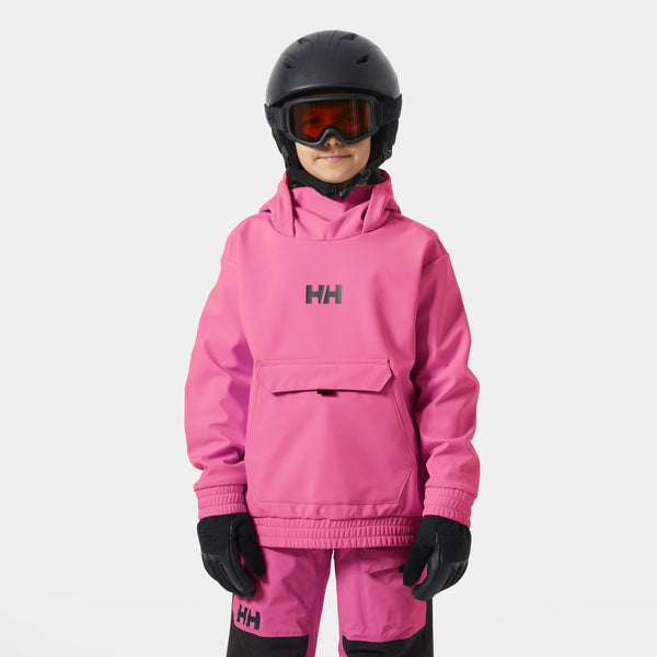 JR POWDER SOFTSHELL HOODIE, HOT PINK, 140/10
