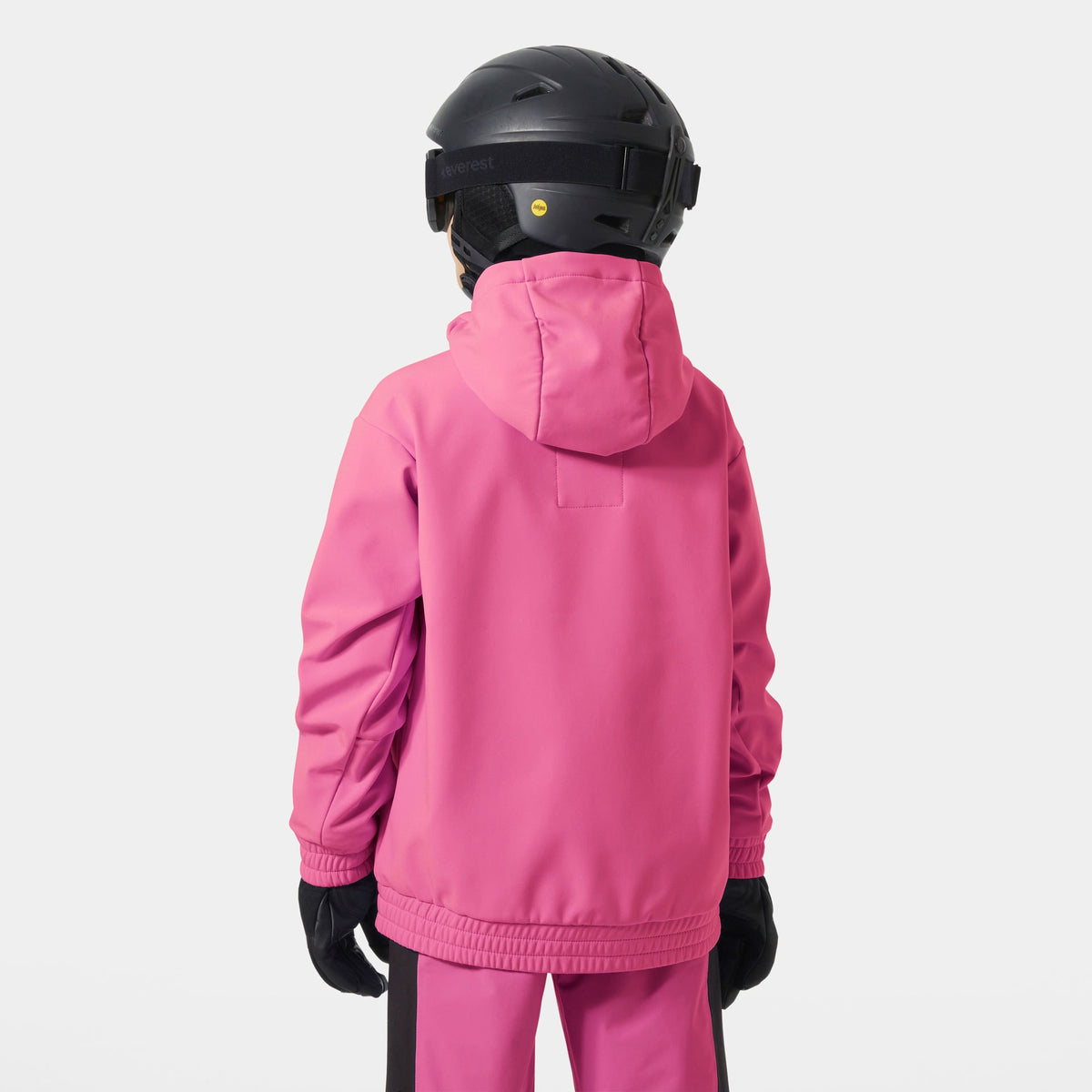 JR POWDER SOFTSHELL HOODIE, HOT PINK, 140/10