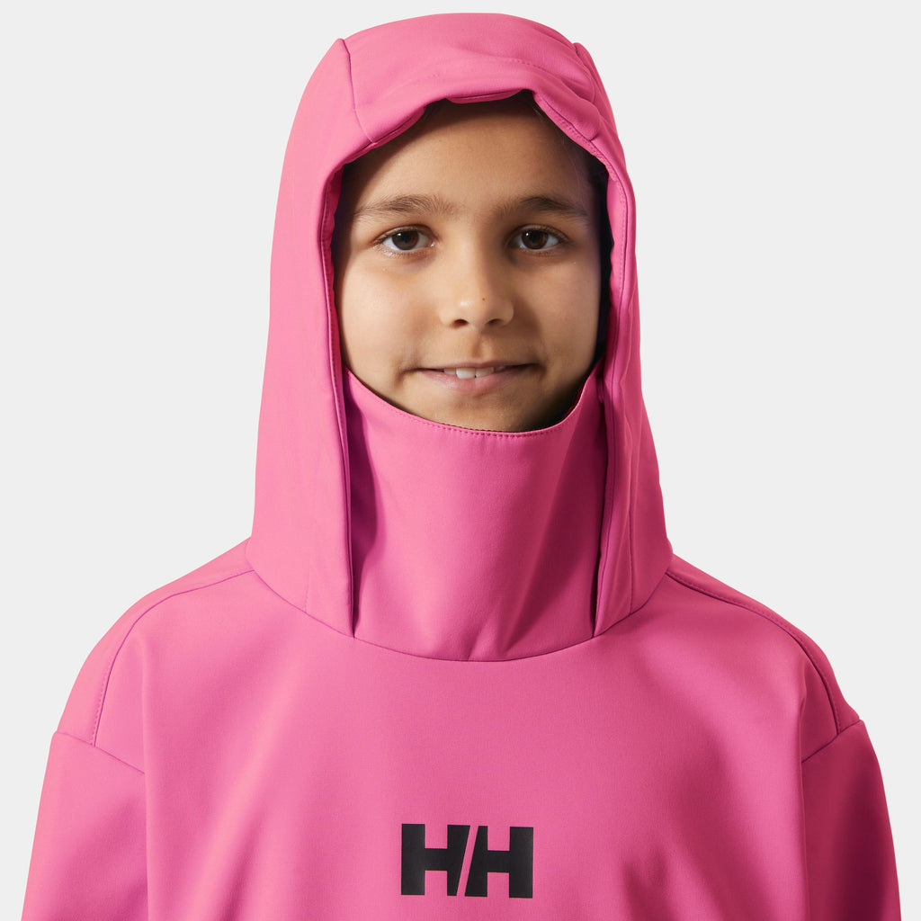 JR POWDER SOFTSHELL HOODIE, HOT PINK, 140/10