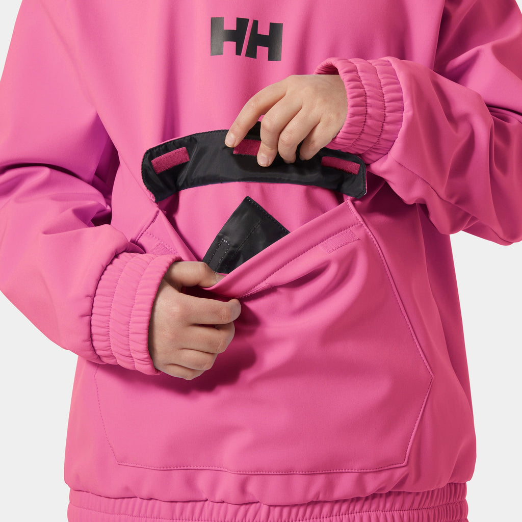 JR POWDER SOFTSHELL HOODIE, HOT PINK, 140/10