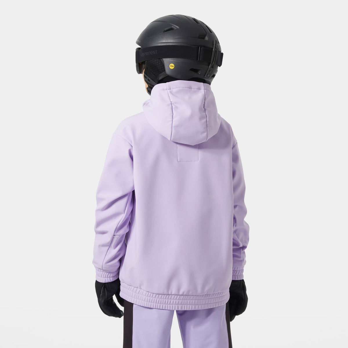 JR POWDER SOFTSHELL HOODIE, BRIGHT LAVE, 164/14