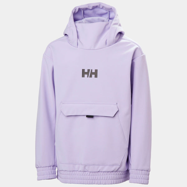 JR POWDER SOFTSHELL HOODIE, BRIGHT LAVE, 164/14