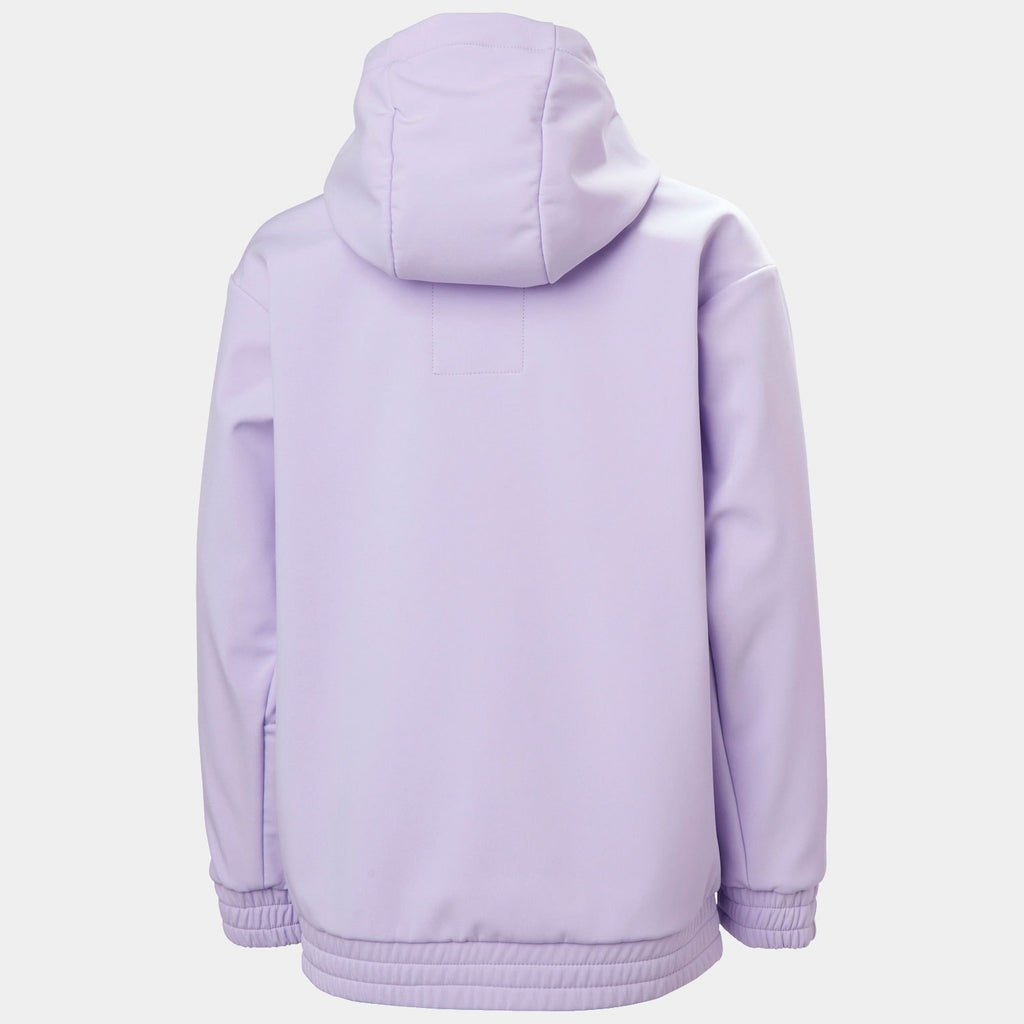 JR POWDER SOFTSHELL HOODIE, BRIGHT LAVE, 164/14