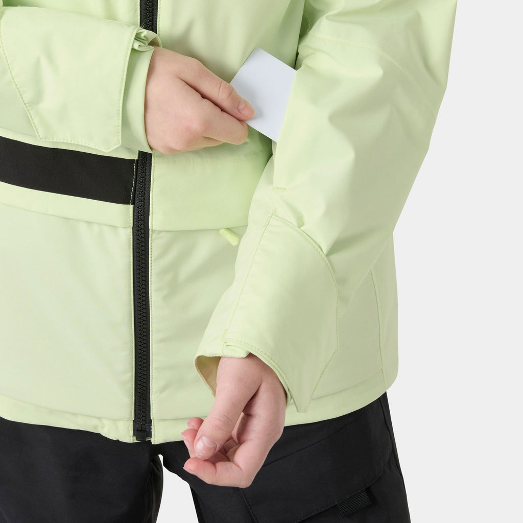 JR GIRL STELLAR JACKET 20, WASHED LIME, 140/10