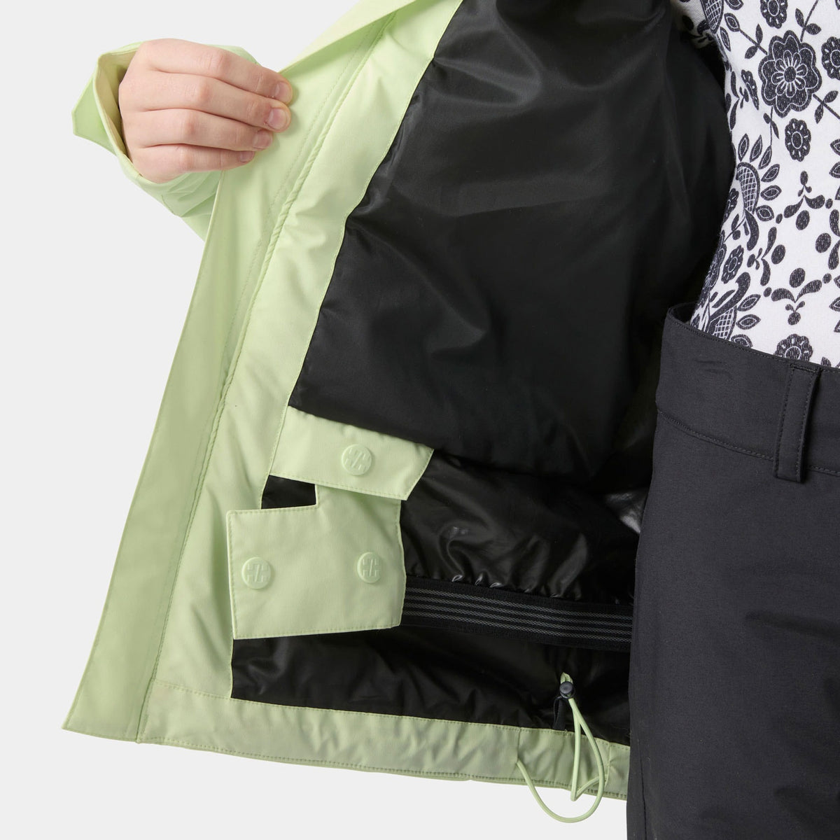 JR GIRL STELLAR JACKET 20, WASHED LIME, 140/10