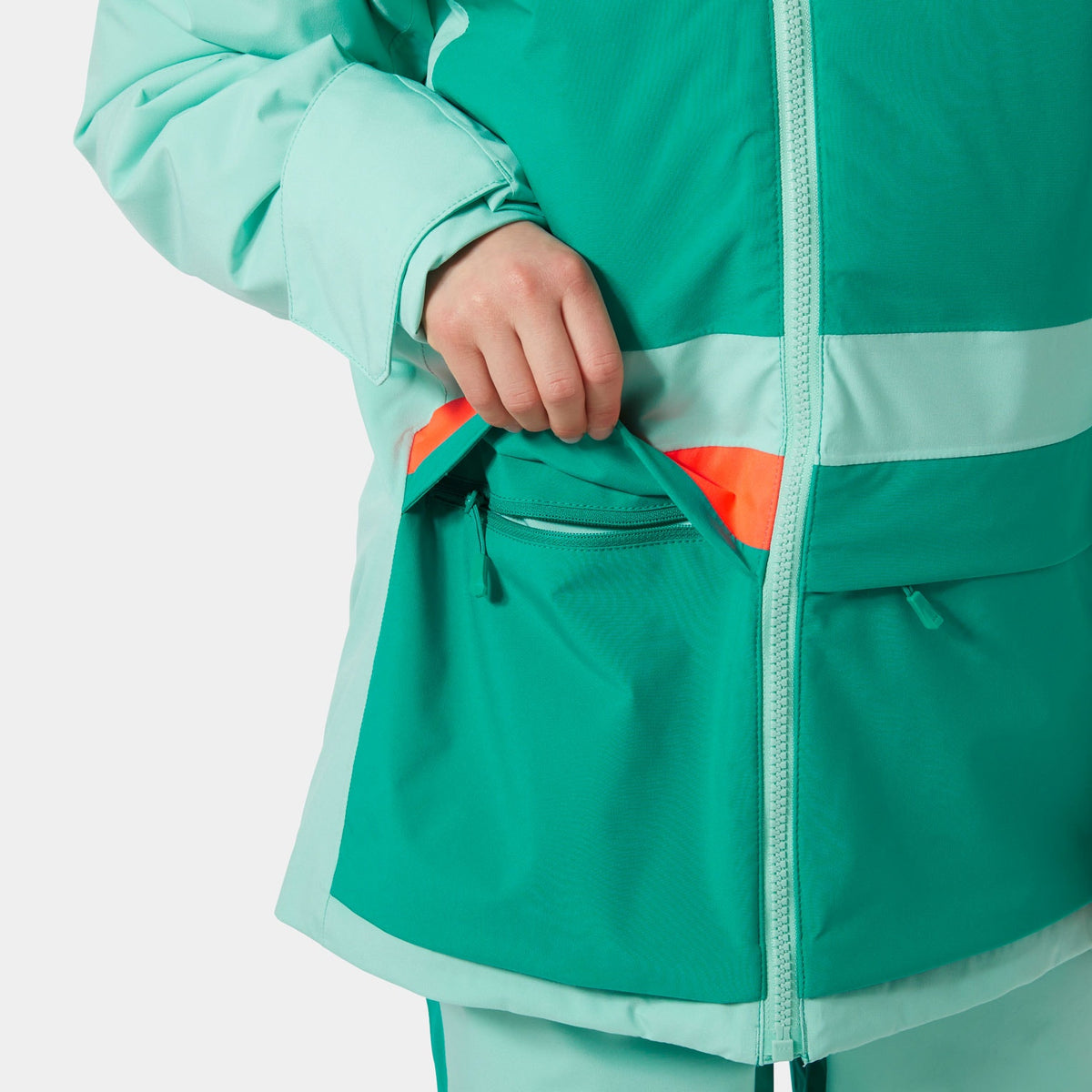 JR GIRL STELLAR JACKET 20, LAGOON, 158/13