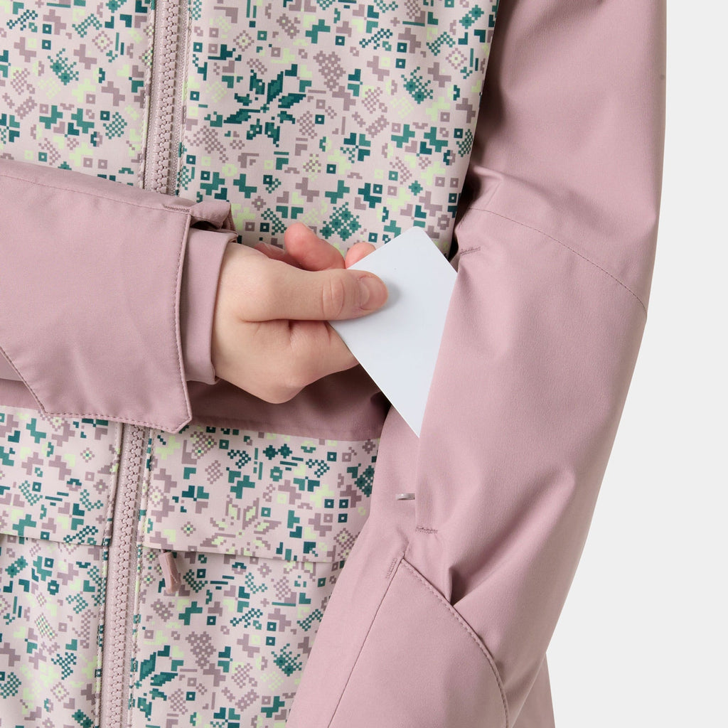 JR GIRL STELLAR JACKET 20, PURPLE CLAY, 140/10