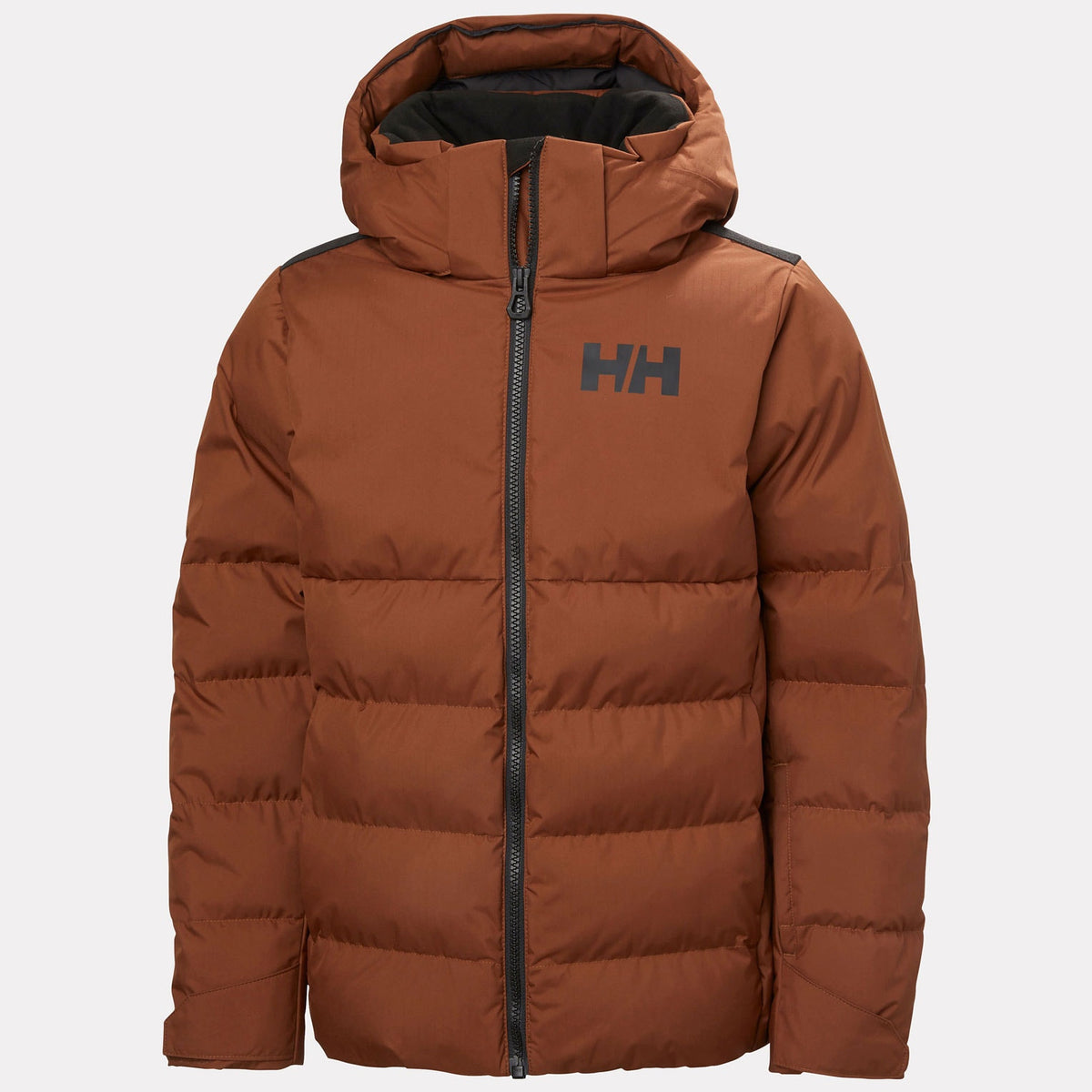 JR KVITFJELL RACE PUFFY JACKET, IRON OXIDE, 140/10