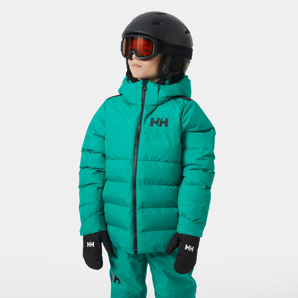 JR KVITFJELL RACE PUFFY JACKET, SIGNAL GREE, 152/12
