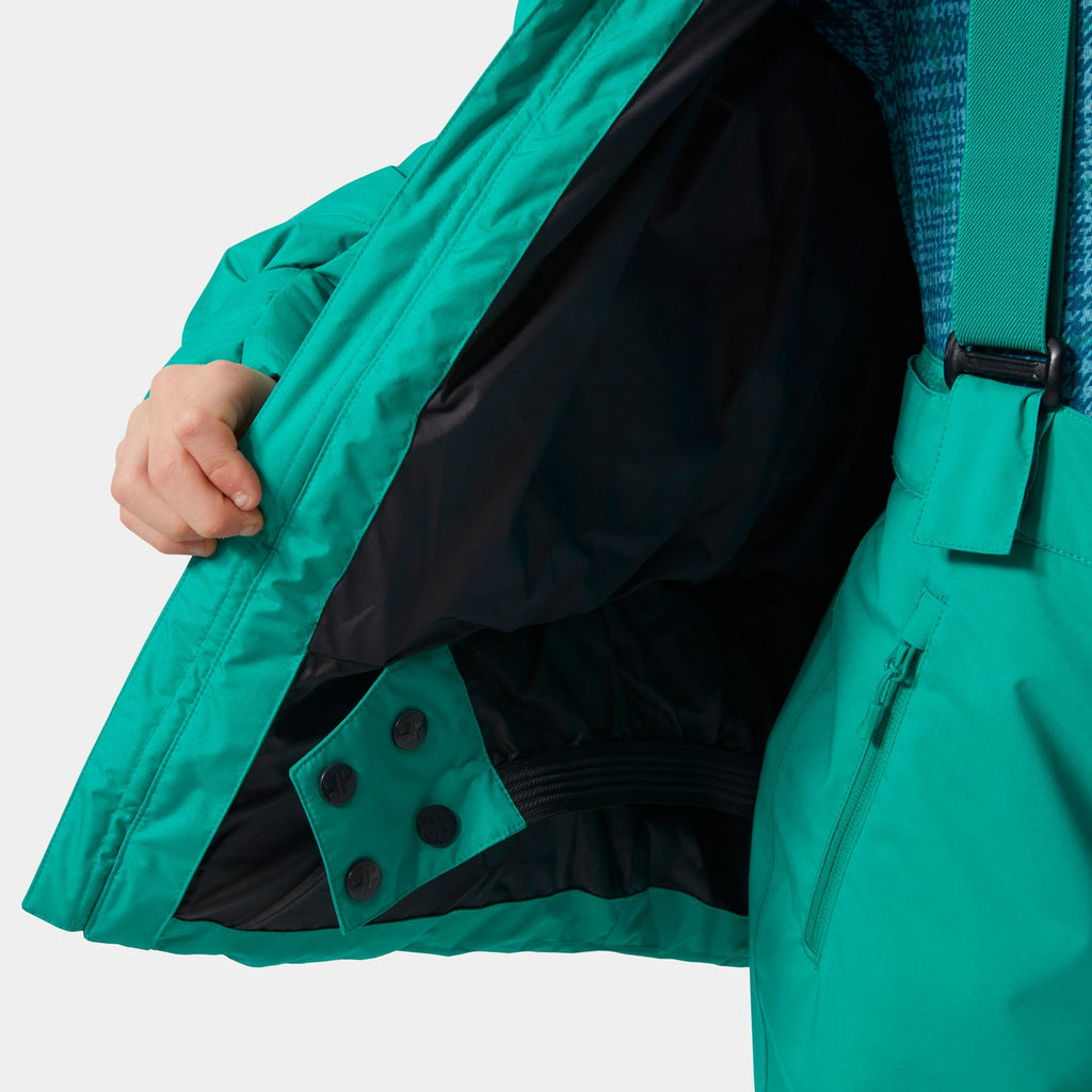 JR KVITFJELL RACE PUFFY JACKET, SIGNAL GREE, 152/12