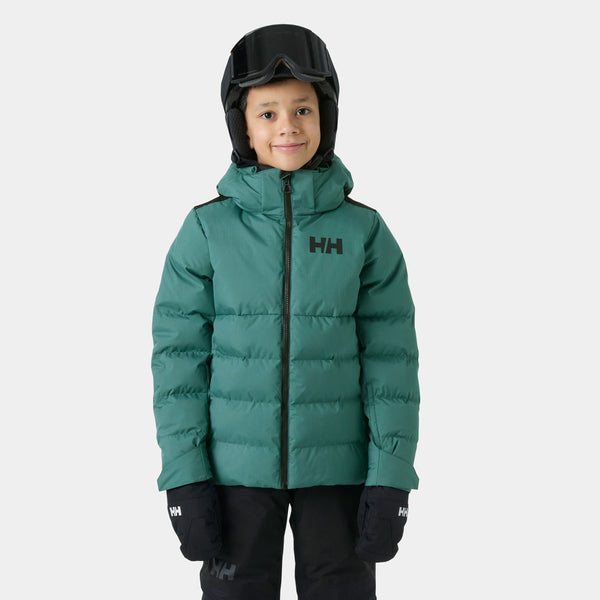 JR KVITFJELL RACE PUFFY JACKET, OPAL GREEN, 140/10