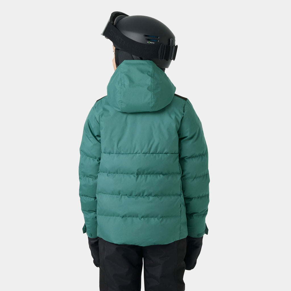 JR KVITFJELL RACE PUFFY JACKET, OPAL GREEN, 140/10