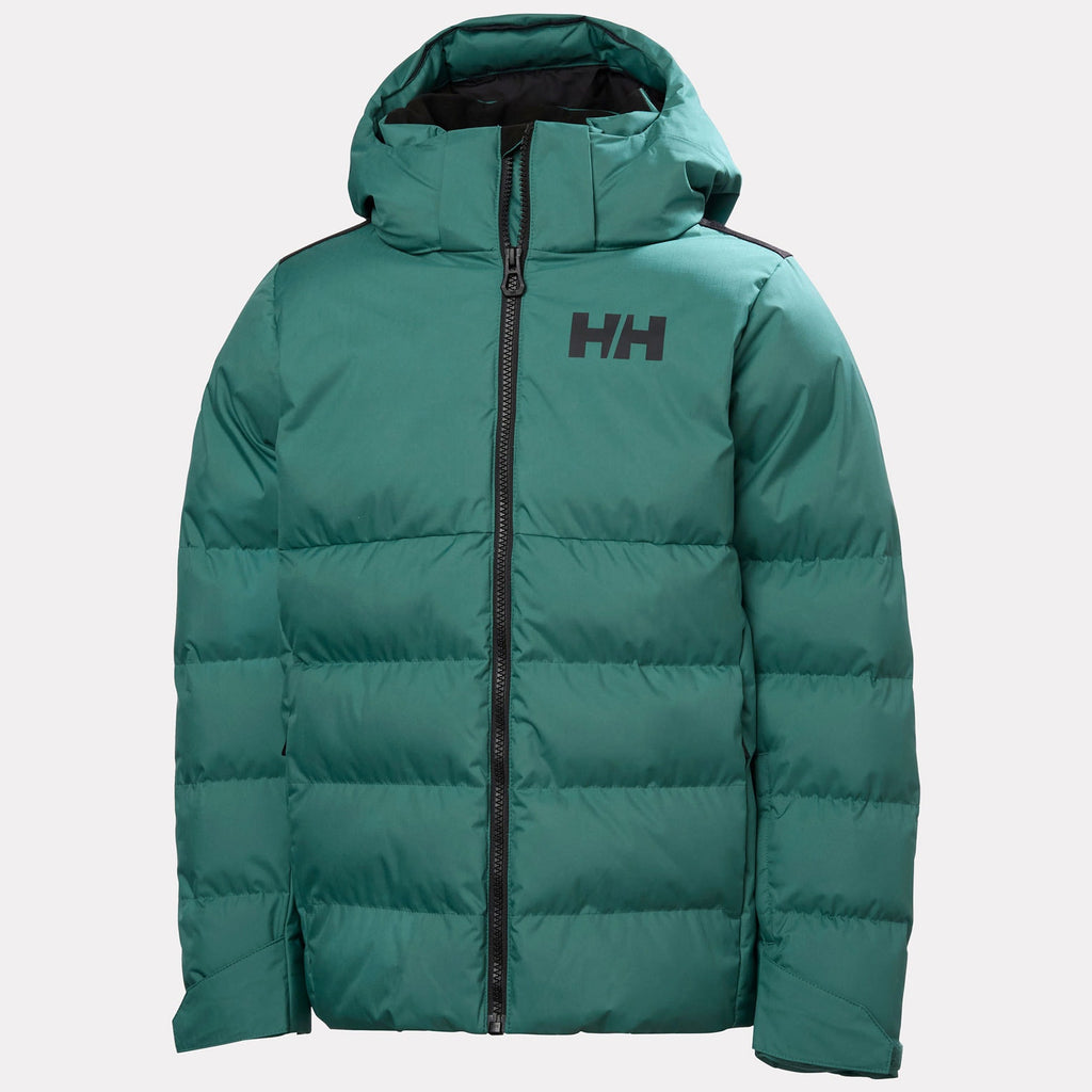 JR KVITFJELL RACE PUFFY JACKET, OPAL GREEN, 140/10