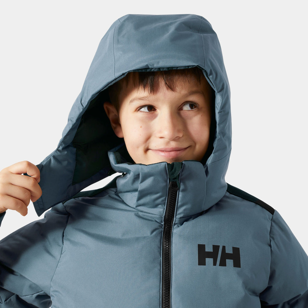 JR KVITFJELL RACE PUFFY JACKET, WASHED NAVY, 152/12