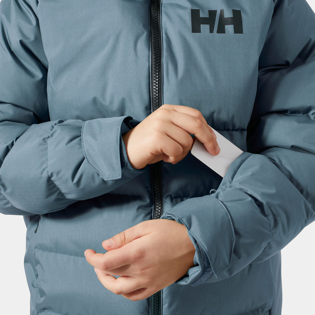 JR KVITFJELL RACE PUFFY JACKET, WASHED NAVY, 152/12