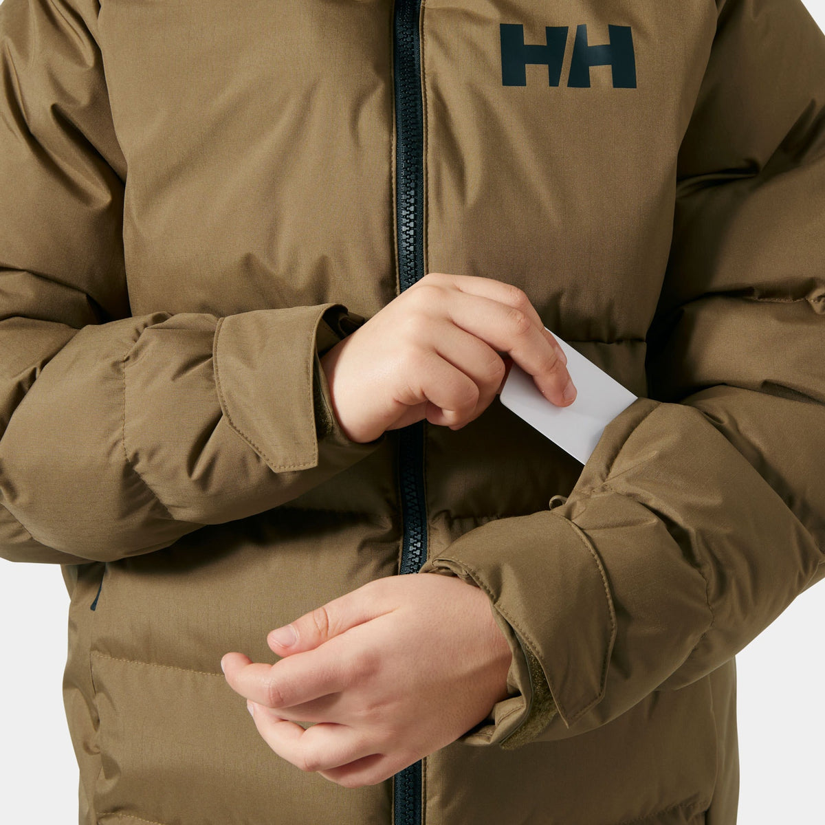 JR KVITFJELL RACE PUFFY JACKET, SEPIA, 140/10