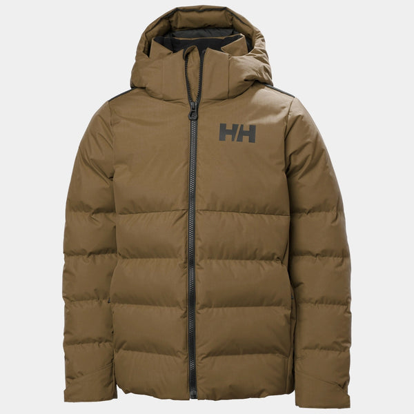 JR KVITFJELL RACE PUFFY JACKET, SEPIA, 140/10