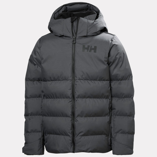 JR KVITFJELL RACE PUFFY JACKET, THUNDER GRE, 140/10