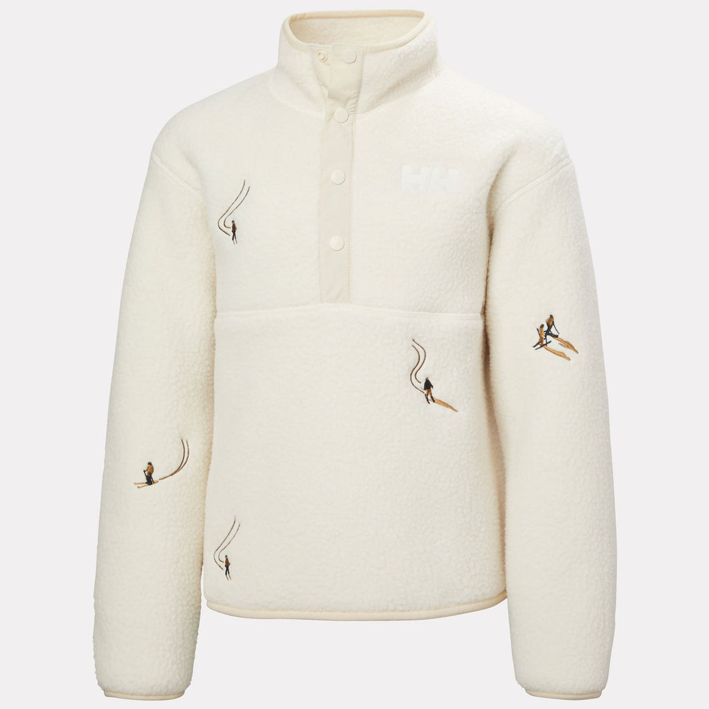 JR FROSTY PILE SWEATER, CREAM EMB, 140/10