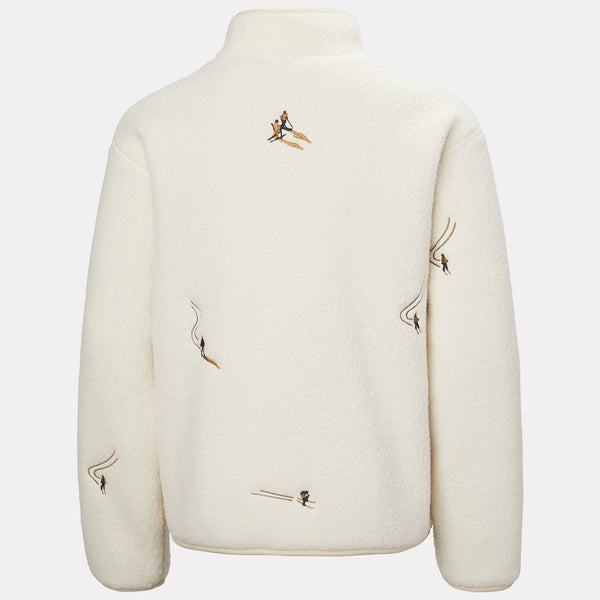 JR FROSTY PILE SWEATER, CREAM EMB, 140/10