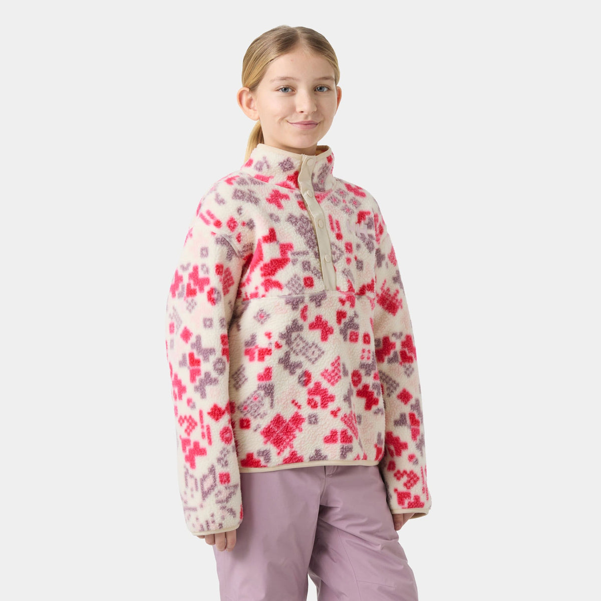 JR FROSTY PILE SWEATER, PINKSHAKE A, 140/10