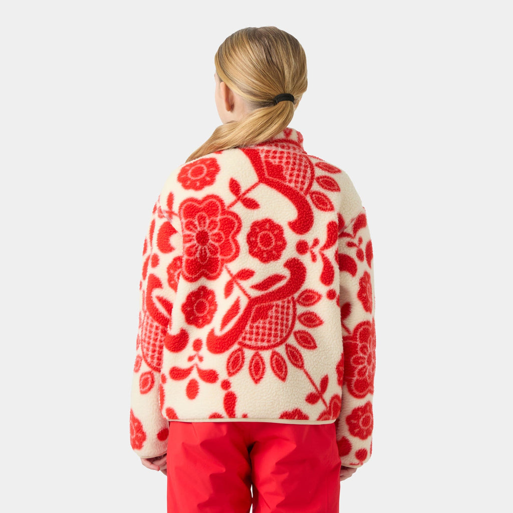 JR FROSTY PILE SWEATER, ALERT RED A, 140/10
