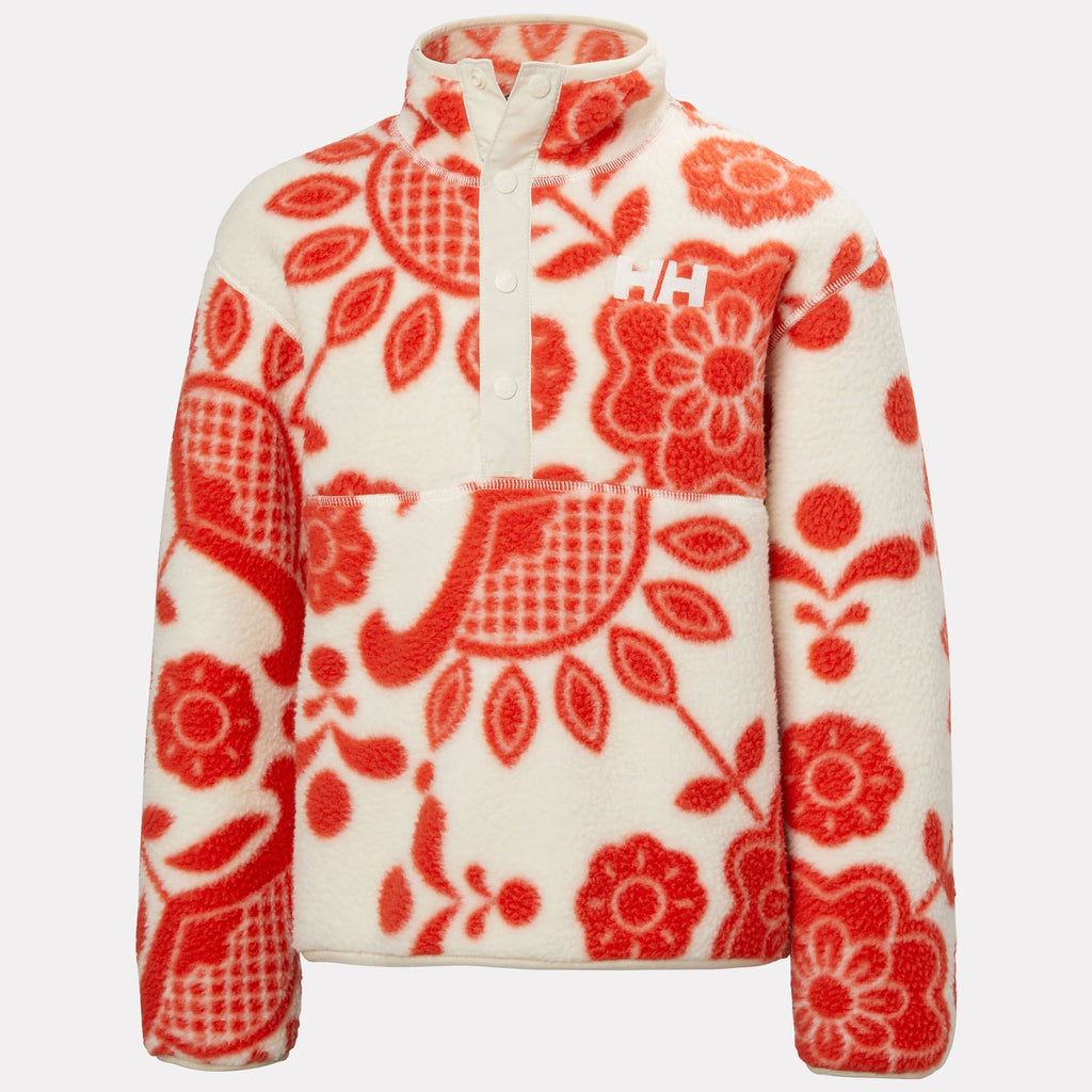 JR FROSTY PILE SWEATER, ALERT RED A, 140/10