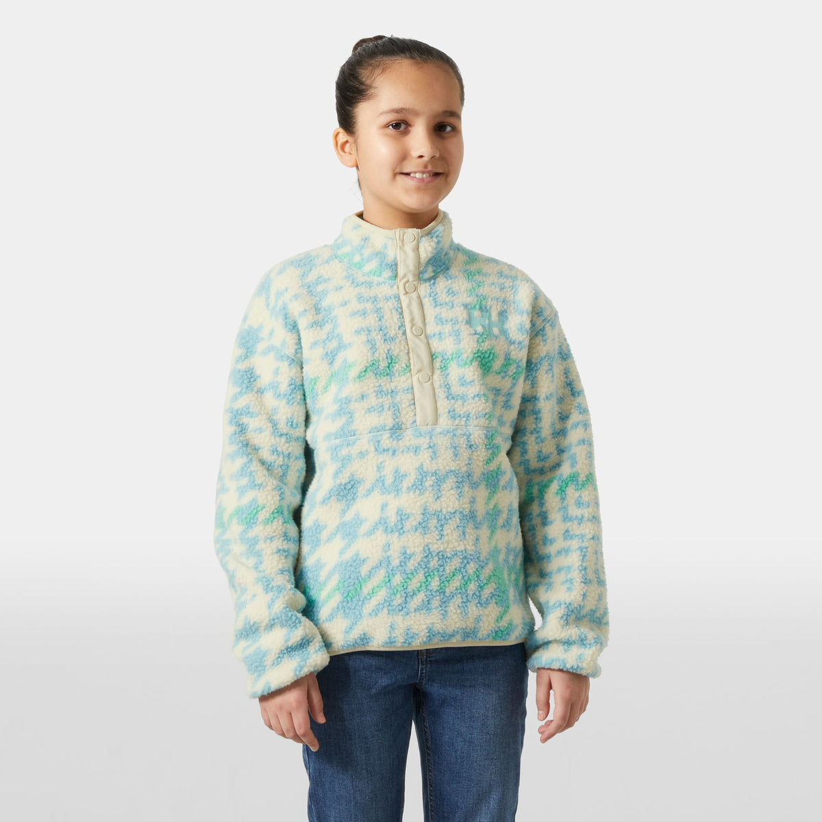 JR FROSTY PILE SWEATER, LIGHT CYAN, 146/11 Main image