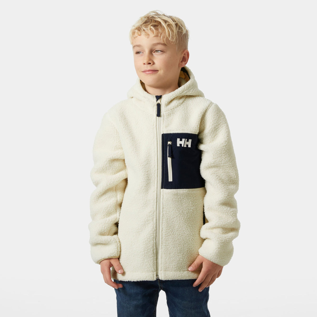 JR CHAMP PILE JACKET 20, CREAM, 146/11 Main image