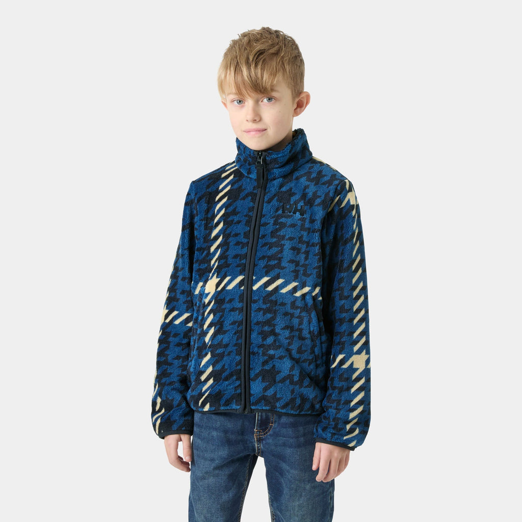 JR CHILL FLEECE JACKET, NAVY AOP, 140/10
