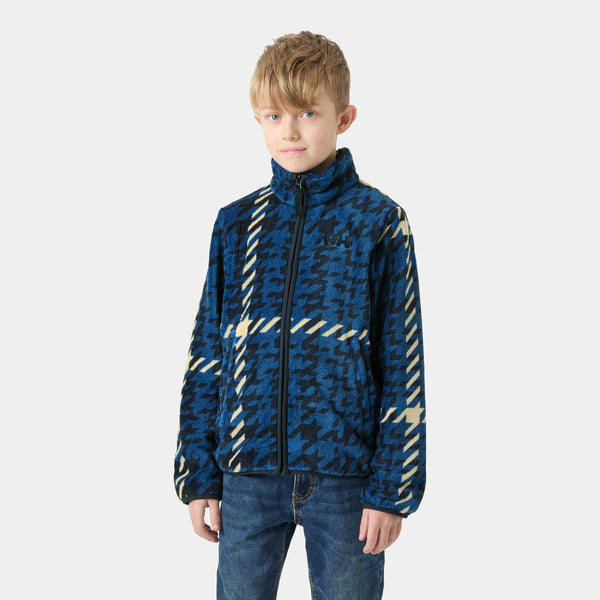 JR CHILL FLEECE JACKET, NAVY AOP, 140/10