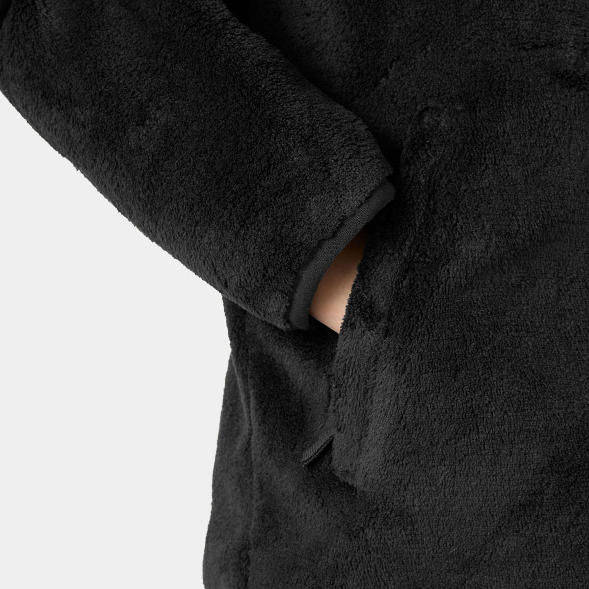 JR CHILL FLEECE JACKET, BLACK, 140/10