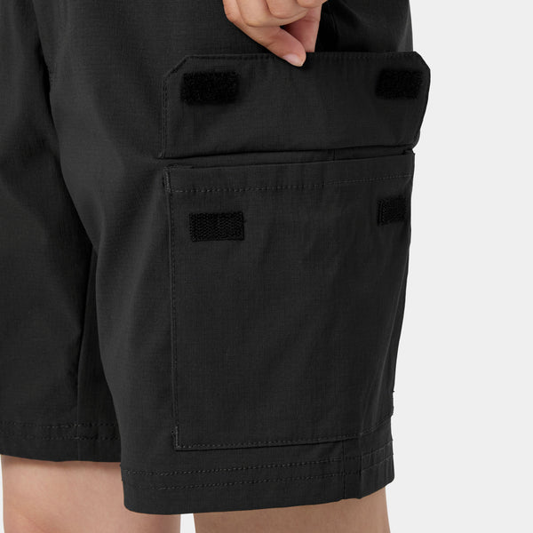JR HH QD CARGO SHORTS, EBONY, 140/10