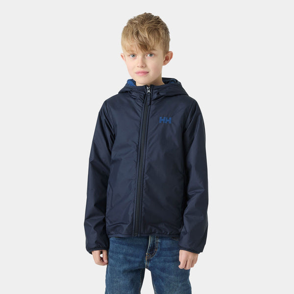 JR CHILL HOODED JACKET, NAVY, 140/10