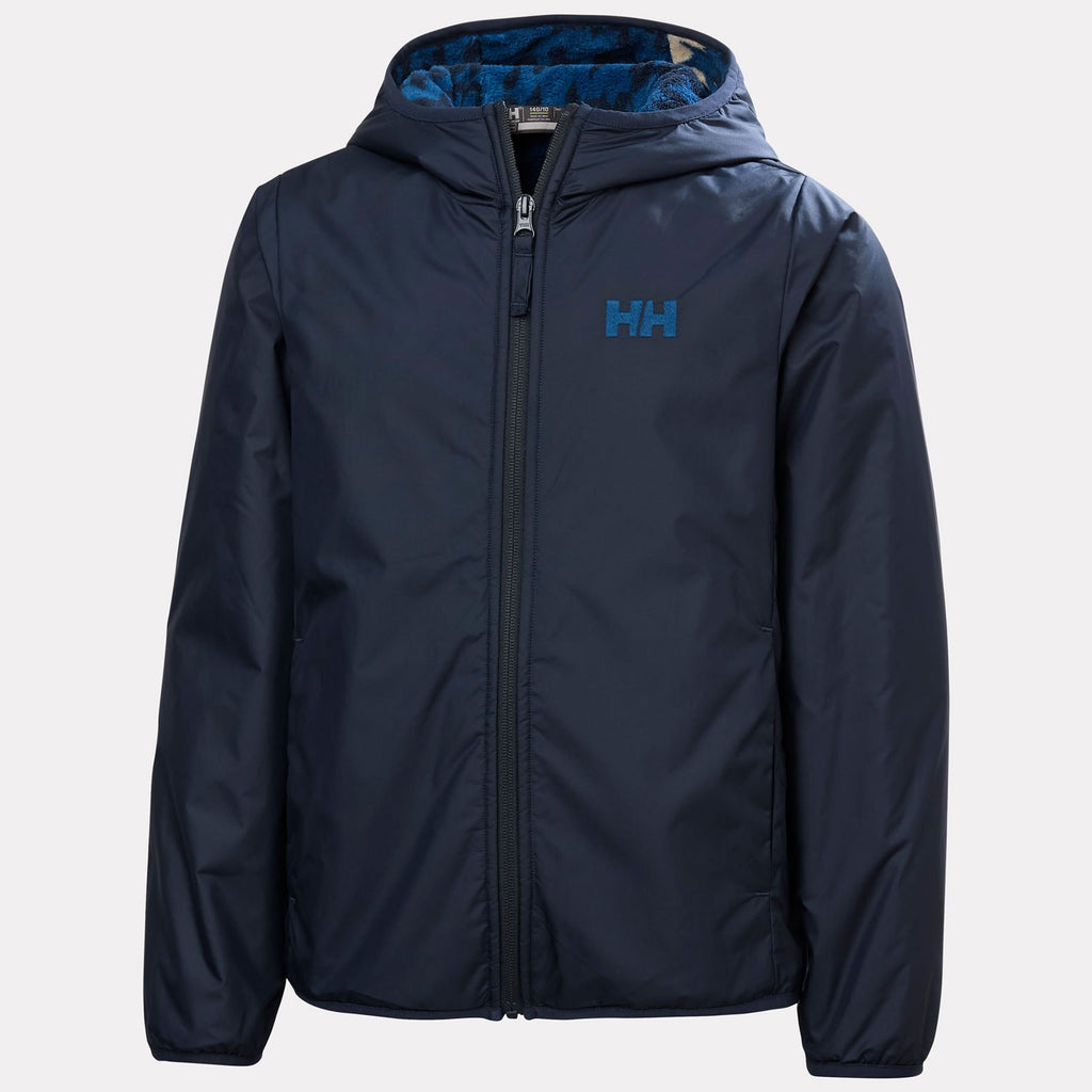 JR CHILL HOODED JACKET, NAVY, 140/10